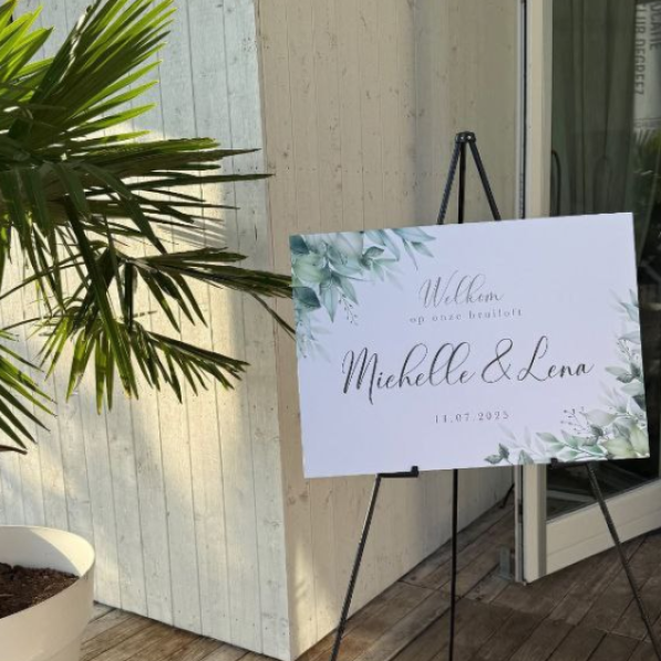 welkomsbordstatiefbruiloftbabyshower